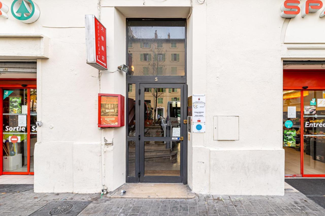 Studio Bleu 29M2, 120M Vieux-Port , Clim ,Wifi, Acces Autonome Avec Code Marselha Exterior foto